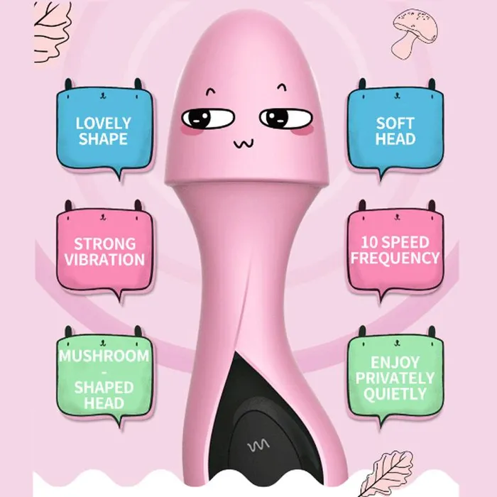DMM Female Sex Toys Super Soft Gspot Mushroom Vibrator