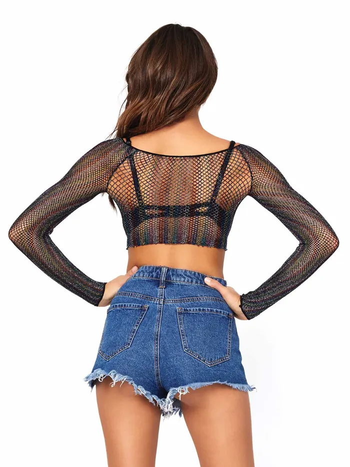 Leg Avenue Anal Leg Avenue Rainbow Crop Top OS