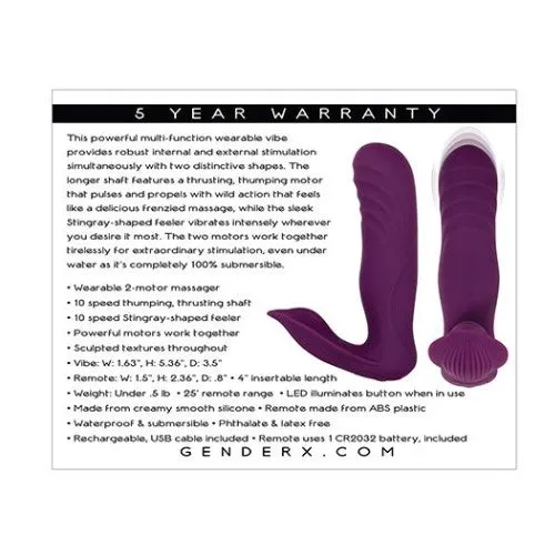 Feelmore Store Vibrators Gender X Velvet Hammer Purple Feelmore Store Vibrators Gender X Velvet Hammer Purple