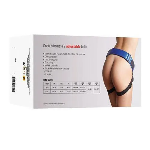 Female Sex Toys Feelmore Store StrapOnMe Curious Leatherette Harness Metallic Blue Female Sex Toys Feelmore Store StrapOnMe Curious Leatherette Harness Metallic Blue