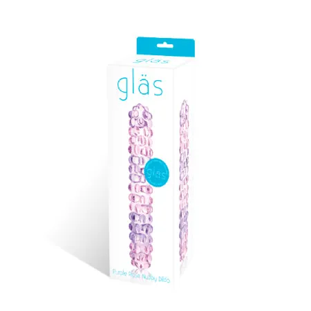 Vibrators Glas Gls Purple Rose Nubby Dildo