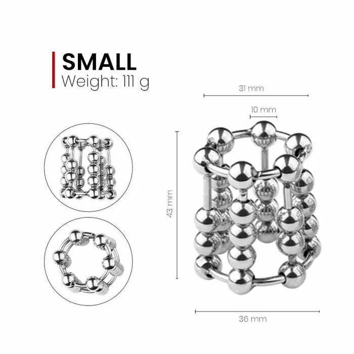 Cocky Penis Cage with Movable Beads FRISKY BUSINESS SG Male Sex Toys