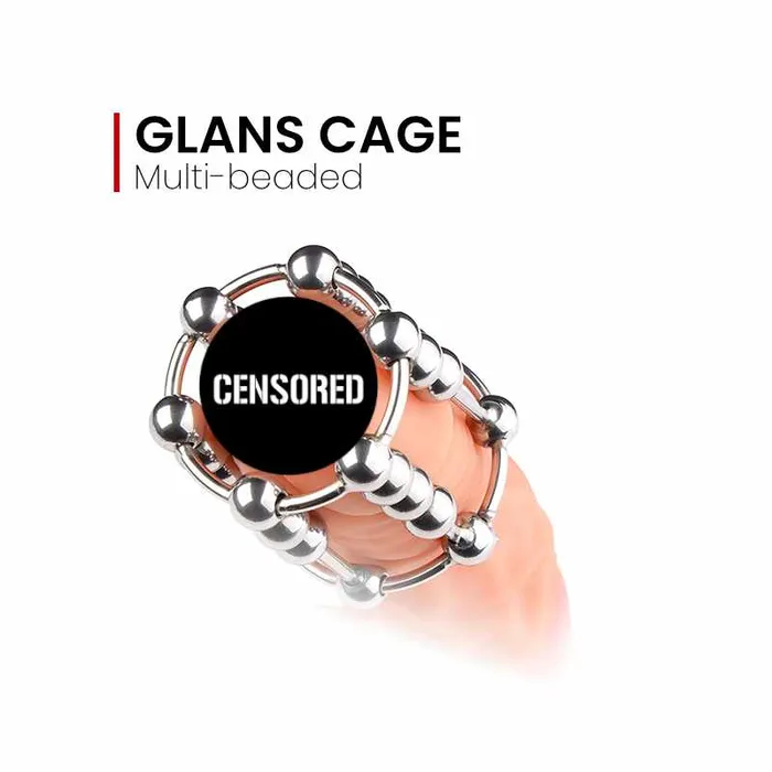 Cocky Penis Cage with Movable Beads FRISKY BUSINESS SG Male Sex Toys