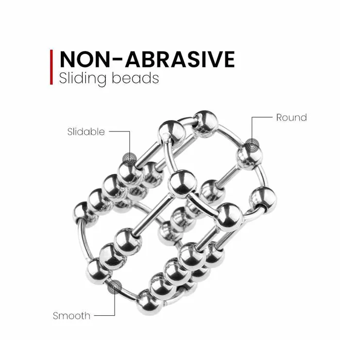 Cocky Penis Cage with Movable Beads FRISKY BUSINESS SG Male Sex Toys
