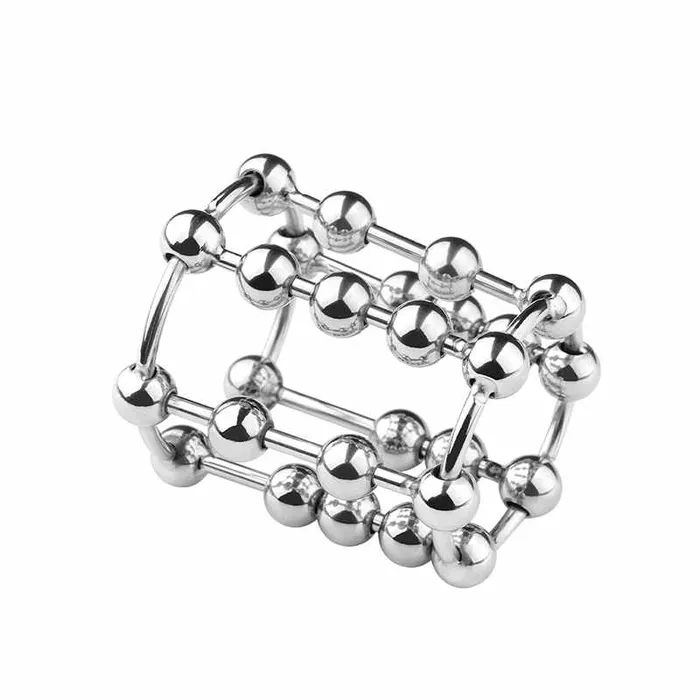 Cocky Penis Cage with Movable Beads FRISKY BUSINESS SG Male Sex Toys