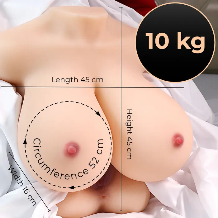 Colossal 52 cm Circumference Huge Breast with Dual Entrance FRISKY BUSINESS SG Female Sex Toys