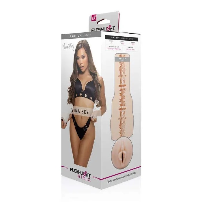 Fleshlight Girls Vina Sky Exotica Texture Signature Vagina Stroker Fleshlight Male Sex Toys