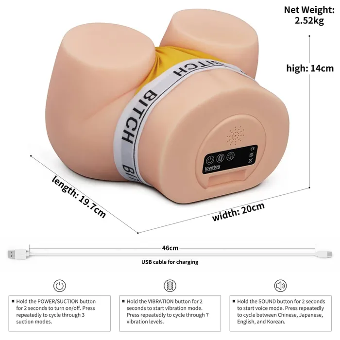 LOVETOY Vibrators Streetgirls Sensation Pulse 1 Flesh