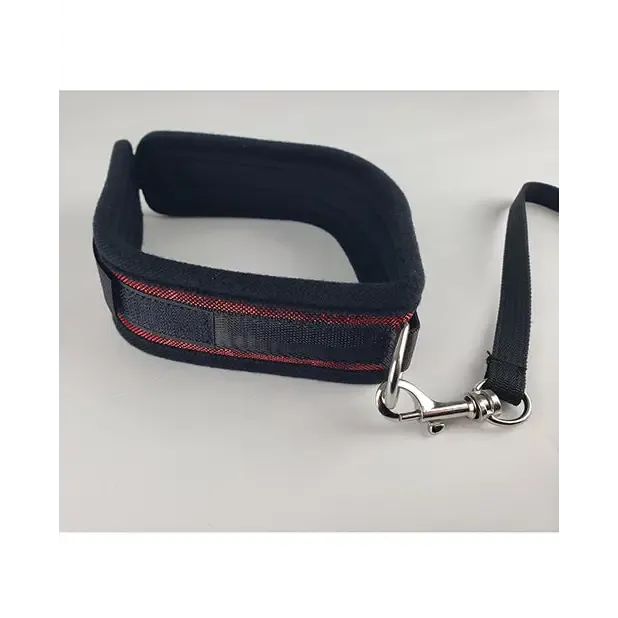 Anal Spartacus Spartacus Collar And Leash Neoprene Black Anal Spartacus Spartacus Collar And Leash Neoprene Black