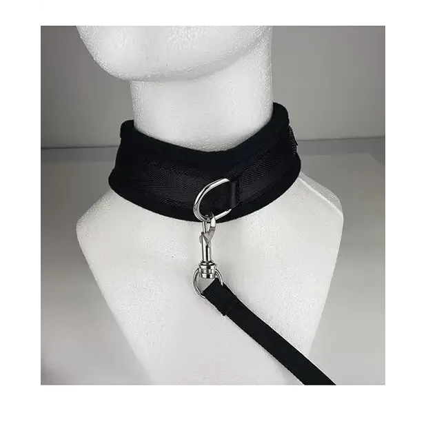 Anal Spartacus Spartacus Collar And Leash Neoprene Black Anal Spartacus Spartacus Collar And Leash Neoprene Black