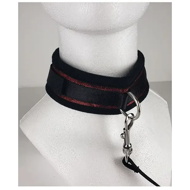 Anal Spartacus Spartacus Collar And Leash Neoprene Black Anal Spartacus Spartacus Collar And Leash Neoprene Black