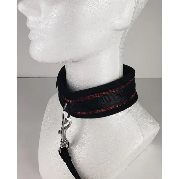 Anal Spartacus Spartacus Collar And Leash Neoprene Black Anal Spartacus Spartacus Collar And Leash Neoprene Black