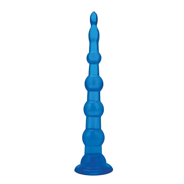 Blue Line C B 85 Anal Beads wSuction Base Jelly Blue Electric Eel INC Anal Blue Line C B 85 Anal Beads wSuction Base Jelly Blue Electric Eel INC Anal