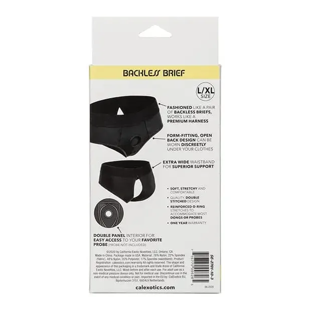 CalExotics Boundless Backless Brief Female Sex Toys CalExotics Boundless Backless Brief Female Sex Toys