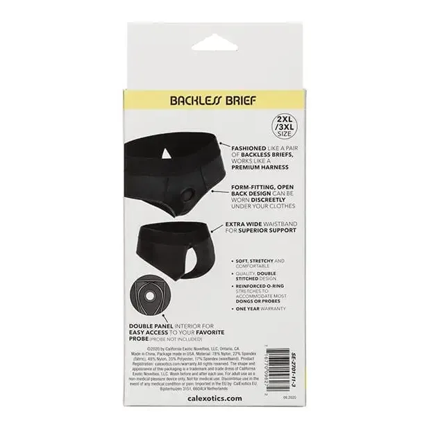 CalExotics Boundless Backless Brief Female Sex Toys CalExotics Boundless Backless Brief Female Sex Toys