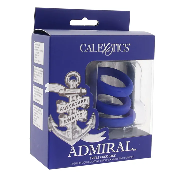 CalExotics Male Sex Toys Admiral Triple Cock Cage CalExotics Male Sex Toys Admiral Triple Cock Cage