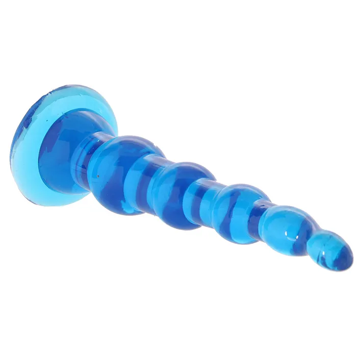 Electric Eel Anal Blue Line 675 Inch Anal Beads With Suction Base