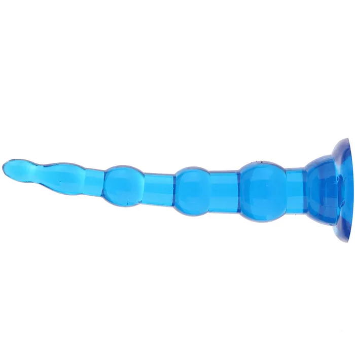 Electric Eel Anal Blue Line 675 Inch Anal Beads With Suction Base