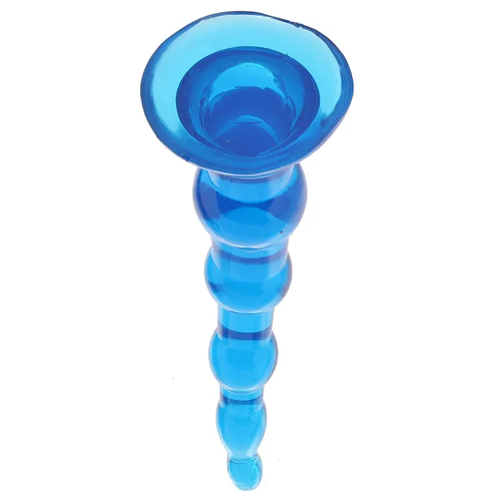 Electric Eel Anal Blue Line 675 Inch Anal Beads With Suction Base