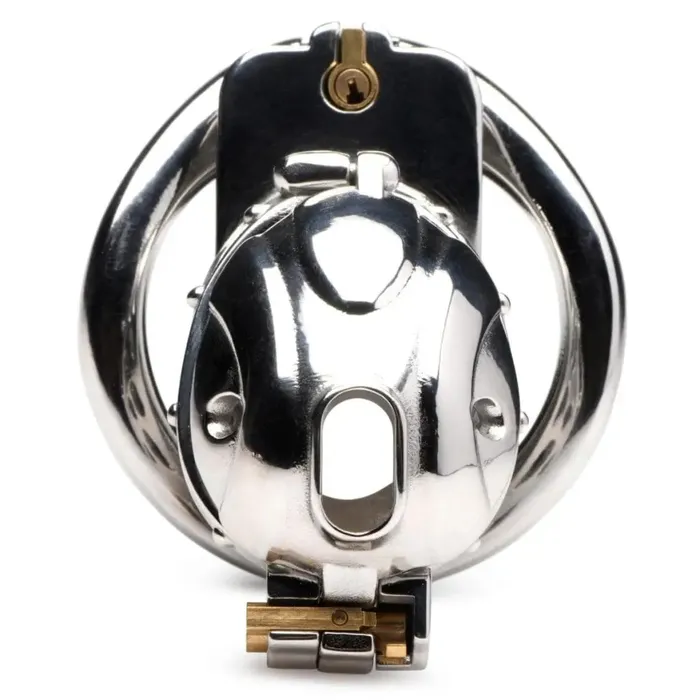 Entrapment Deluxe Locking Chastity Cage Master Series Male Sex Toys