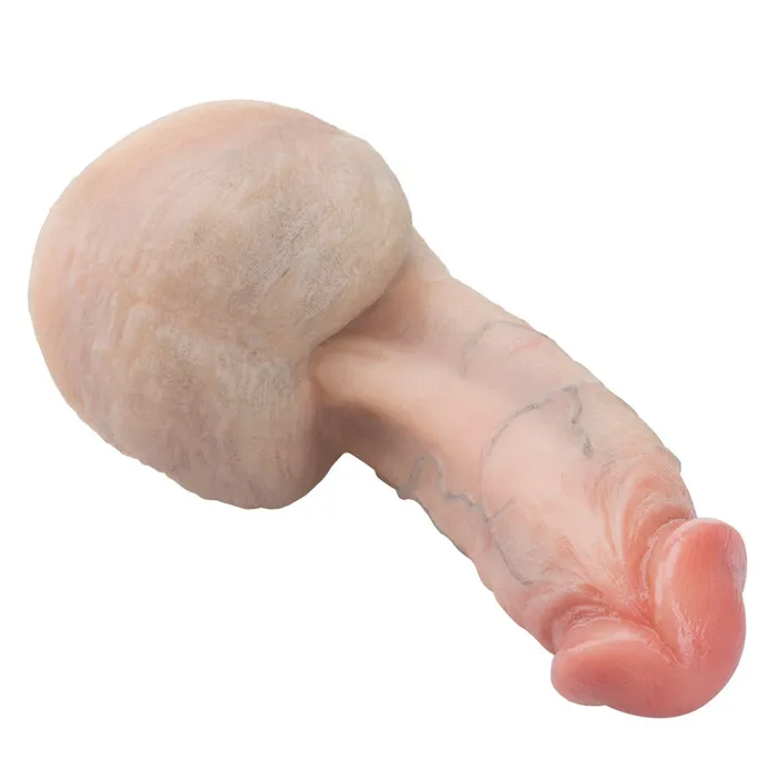 Female Sex Toys Modi BF55 ExtraThick Realistic Skin Tone Dual Density Liquid Silicone Suction Cup Dildo with Balls 85 Inch