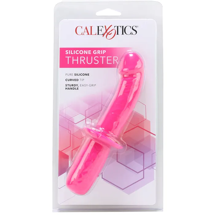 Female Sex Toys Silicone Grip GSpot Thruster Dildo in Pink CalExotics Female Sex Toys Silicone Grip GSpot Thruster Dildo in Pink CalExotics