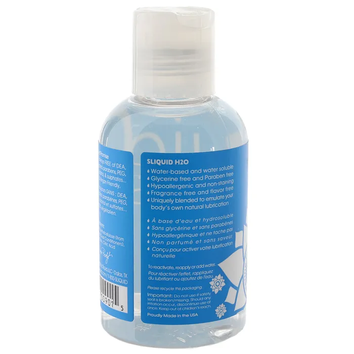 Female Sex Toys Sliquid H2O Glycerine Free Natural Lube in 42oz125ml