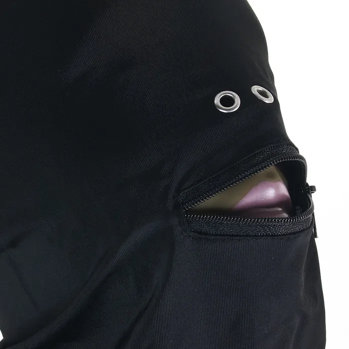 Fetish Fashion Zippered Mouth Hood ns novelties Female Sex Toys