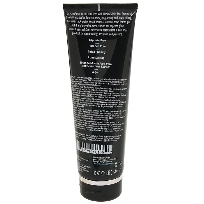 Jelle Water Based Anal Lubricant in 8oz240ml Wicked Sensual Care Anal Jelle Water Based Anal Lubricant in 8oz240ml Wicked Sensual Care Anal