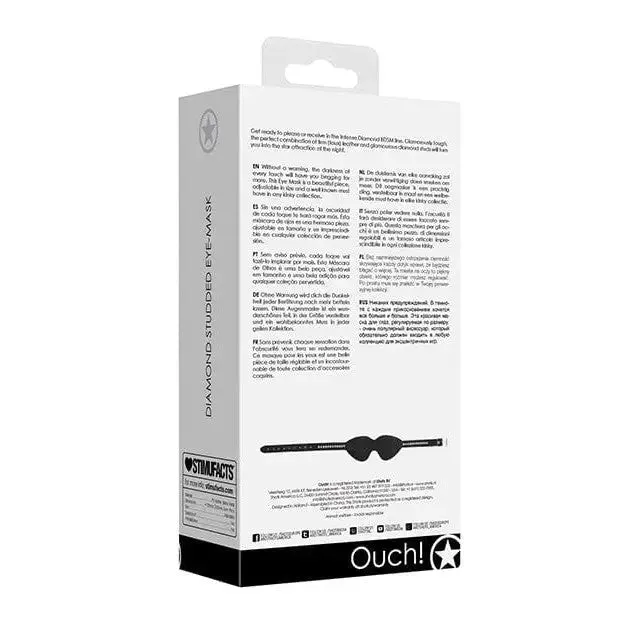 Shots Ouch Diamond Studded Eye Mask Black Shots America Anal Shots Ouch Diamond Studded Eye Mask Black Shots America Anal