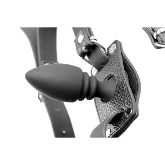 STRICT Male Sex Toys Male Cock Ring Harness With Silicone Anal Plug STRICT Male Sex Toys Male Cock Ring Harness With Silicone Anal Plug