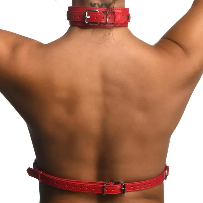 STRICT Vibrators Strict Red Female Chest Harness