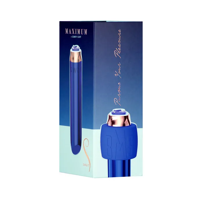 Swan Female Sex Toys Swan Maximum Bullet Vibrator Silicone Comfy Cuff Blue