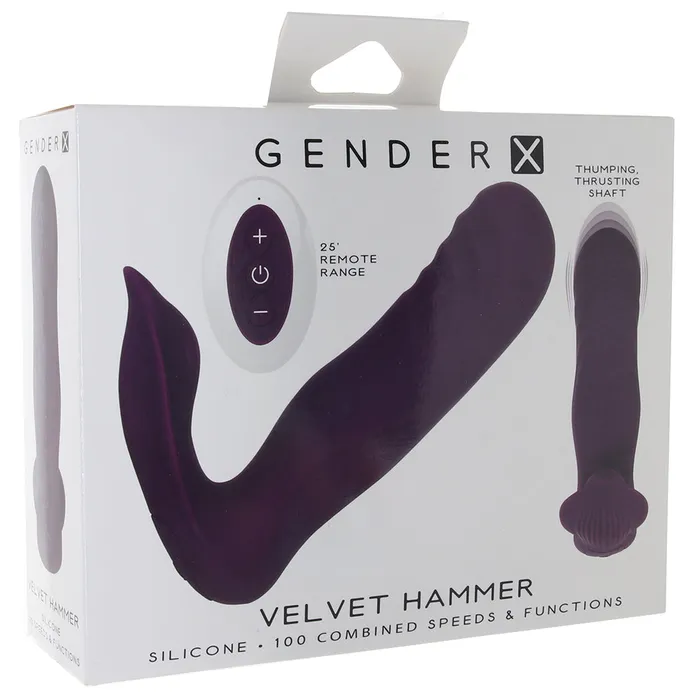 Vibrators Evolved Novelties Gender X Velvet Hammer Remote Wearable Vibe Vibrators Evolved Novelties Gender X Velvet Hammer Remote Wearable Vibe
