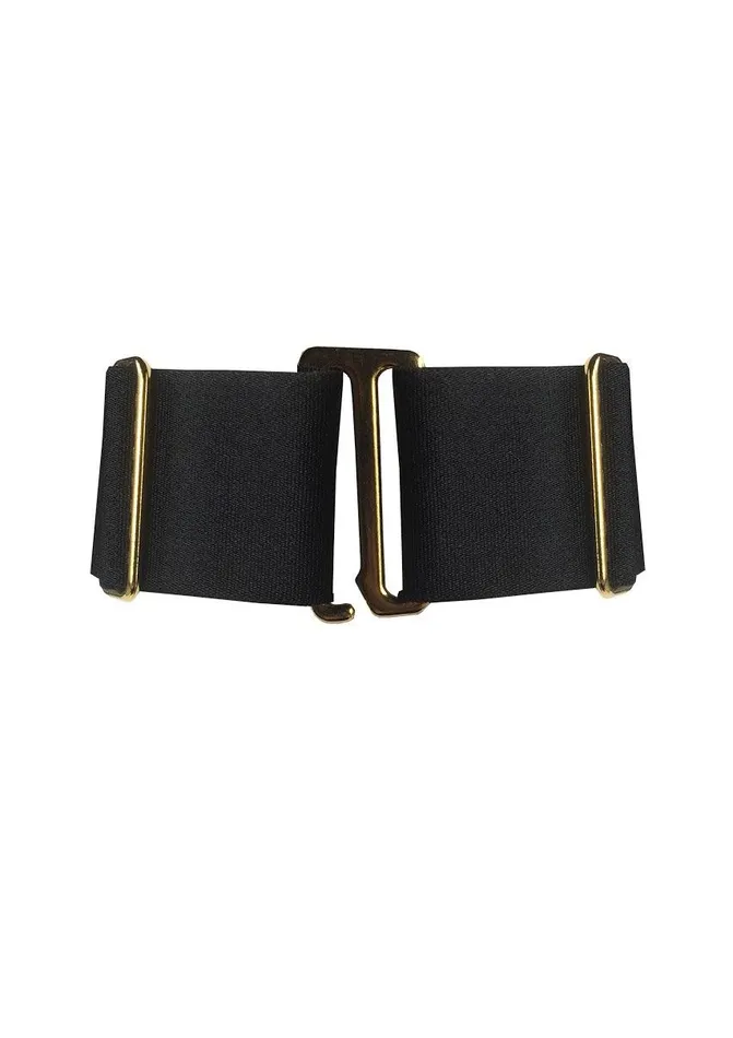 Bordelle Anal Wide Strap Collar Black