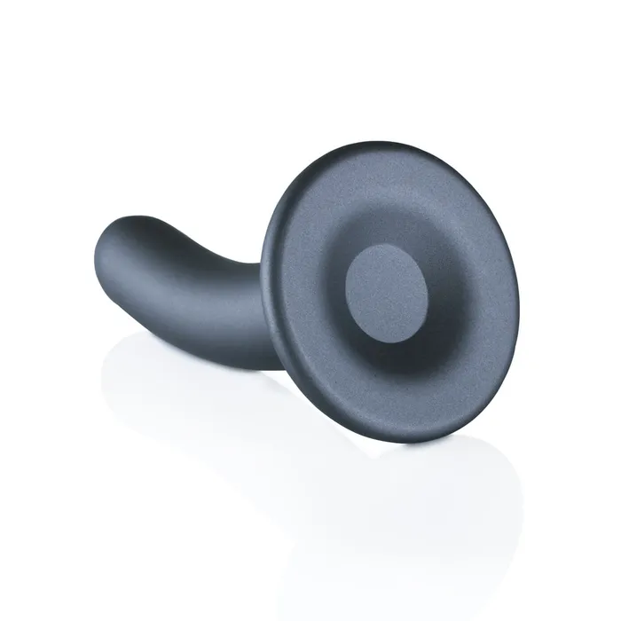 Dildos Shots Toys Shots Ouch Liquid Silicone GSpot 5 Inch Dildo Gun Metal