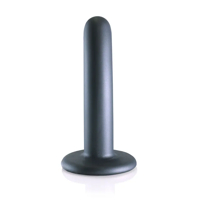 Dildos Shots Toys Shots Ouch Liquid Silicone GSpot 5 Inch Dildo Gun Metal