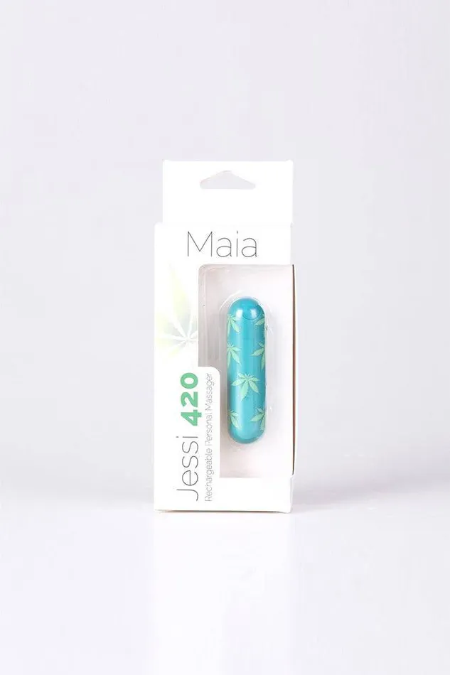 Female Sex Toys Maia Toys Maia Toys Jessi 420 Rechargeable Mini Bullet Emerald