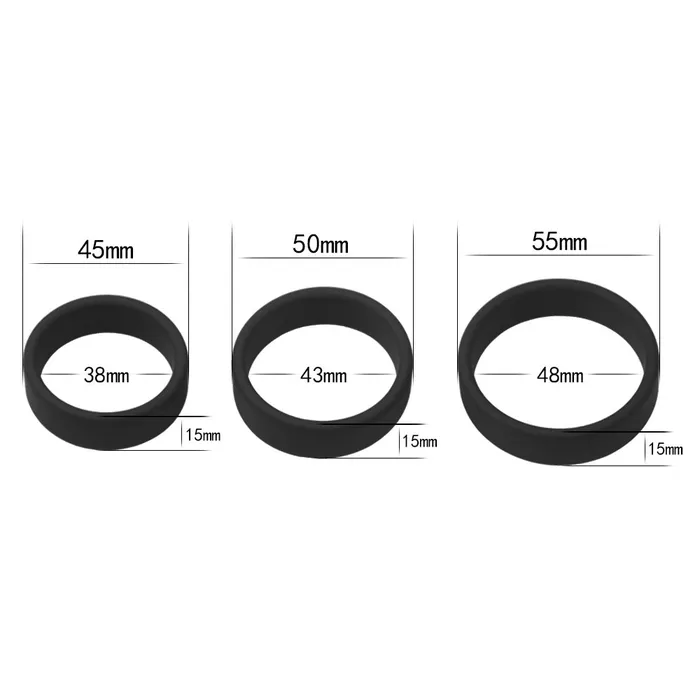 Male Sex Toys Lovetoy Power Plus Soft Silicone Pro Ring Set LOVETOY