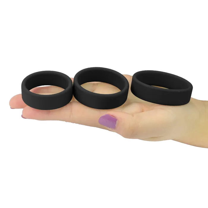 Male Sex Toys Lovetoy Power Plus Soft Silicone Pro Ring Set LOVETOY