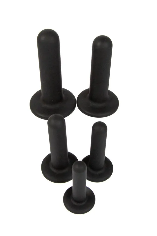NS Novelties Anal NS Novelties Renegade 5 Piece Silicone Dilator Kit Black