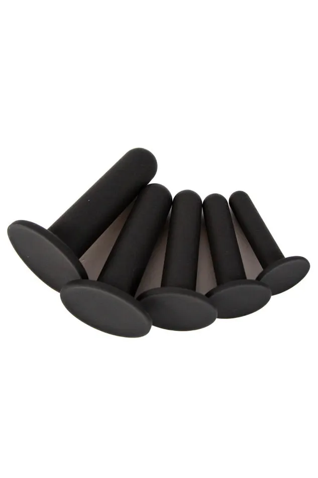 NS Novelties Anal NS Novelties Renegade 5 Piece Silicone Dilator Kit Black
