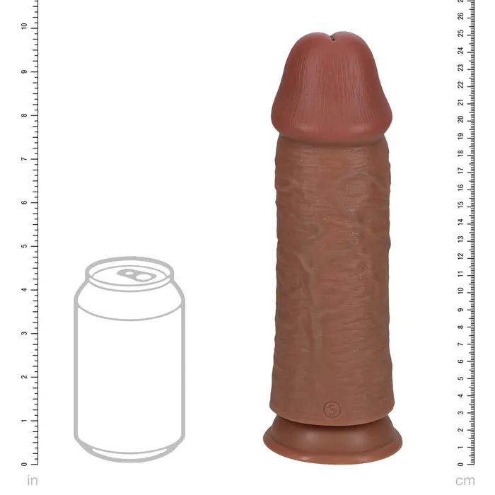 Shots Real Rock Extra Thick Dildo 10 Inch Tan Shots Toys Dildos