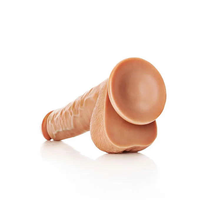 Shots Real Rock Realistic Straight Dildo With Balls 12 Inch Tan Shots Toys Dildos