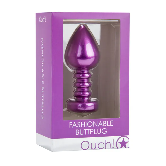Shots Toys Anal Shots Ouch Fashionable Butt Plug Purple