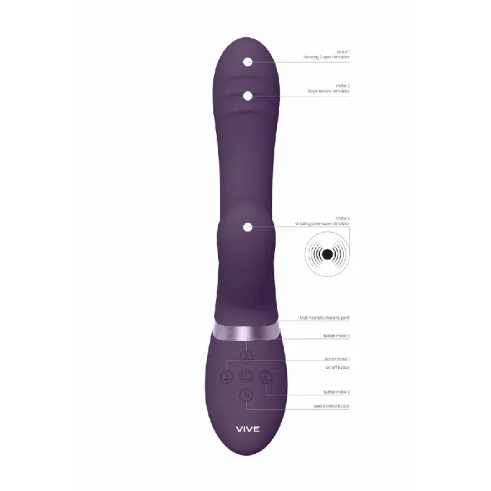 Shots Vive Tani Rabbit Vibrator Purple Shots Toys Vibrators