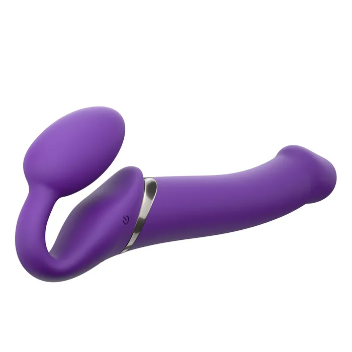 STRAP ON ME Female Sex Toys Strap On Me Strapless Bendable Remote Vibrating Strap On XL Purple