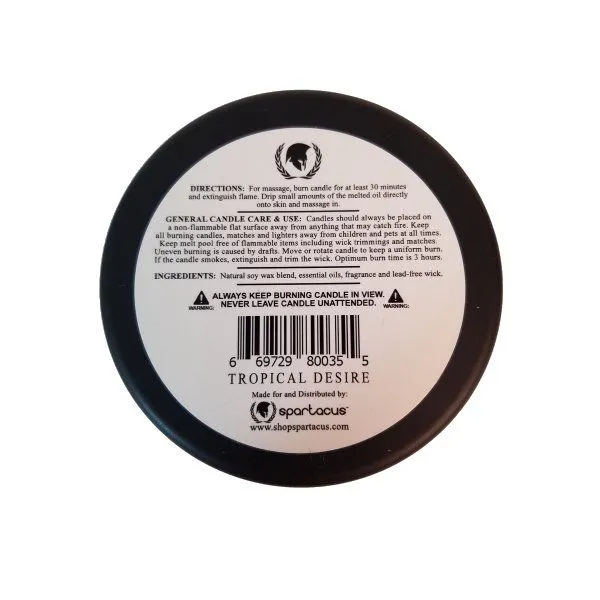 Vibrators Spartacus Sensual Massage Candle Tropical Desire SPARTACUS