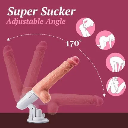 AcmeJoy Female Sex Toys Arny 8 Thrusting Rotating Vibrating Heating Dildo