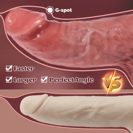AcmeJoy Male Sex Toys Warrior CShaped 10 Swinging Vibrations Prostate Massager for Men Couple Gay P and G Spot Stimulation Realistic Anal Dildo Set